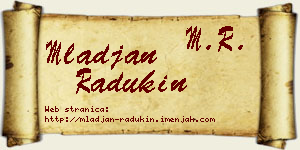 Mlađan Radukin vizit kartica